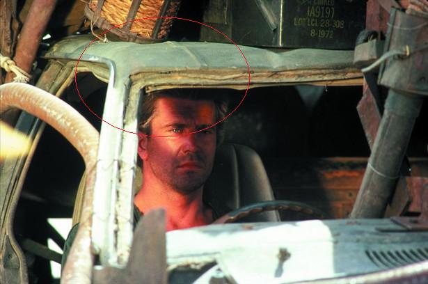 An interesting Behind the scenes photo of Max in the Vehicle, the grove or bum line on the roof of the base car is something not common in cars in general. However this bumb is covered by a Vinyl cover made for the roof and helps keep the Vinyl in place.